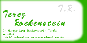 terez rockenstein business card