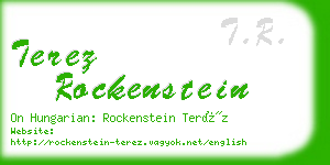 terez rockenstein business card